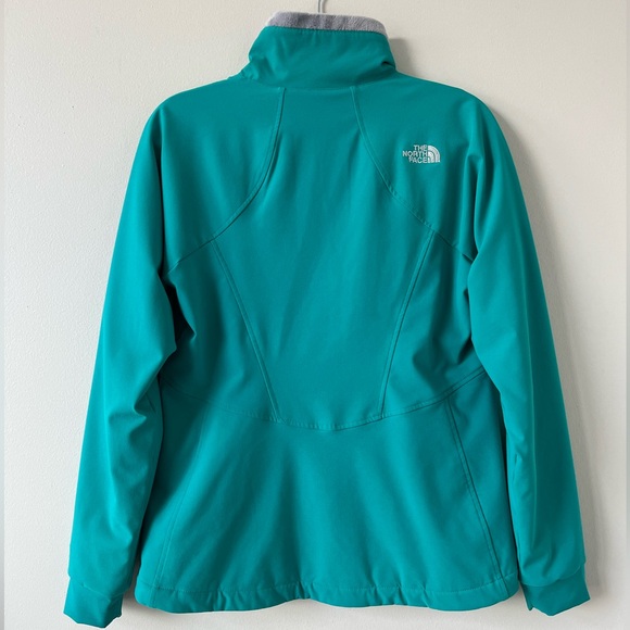 The North Face Teal Ruby Raschel Windwall Silken Fleece Lined Jacket - Picture 2 of 8